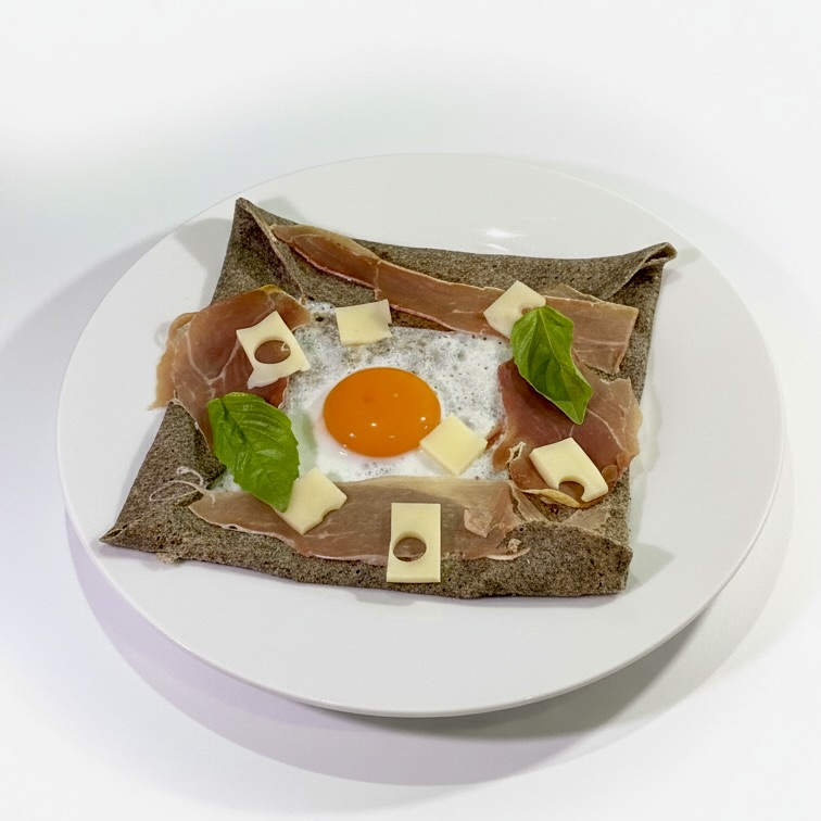 Savory Bayonne Emmental Galette